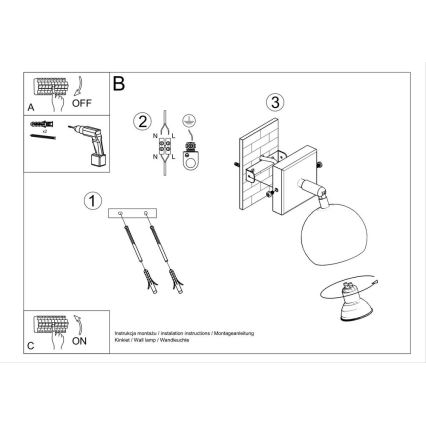 Wandspot OCULARE 1xGU10/10W/230V