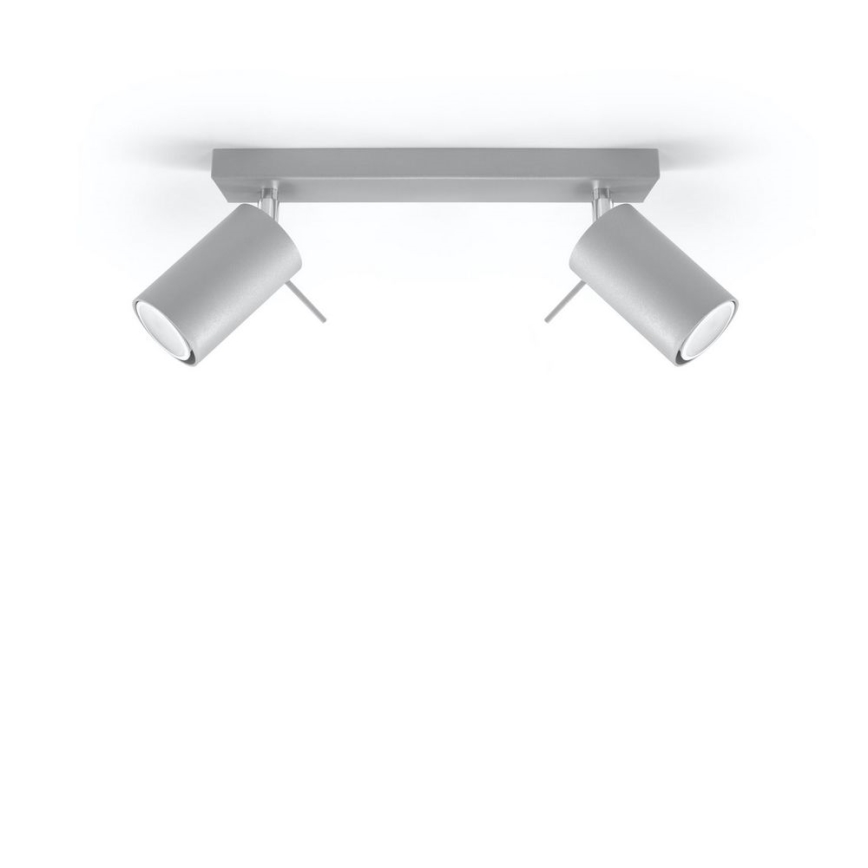 Plafondspot RING 2xGU10/10W/230V