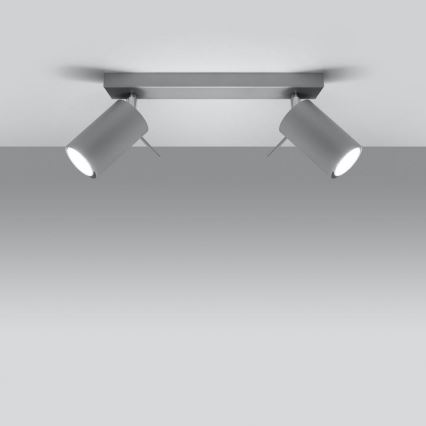 Plafondspot RING 2xGU10/10W/230V