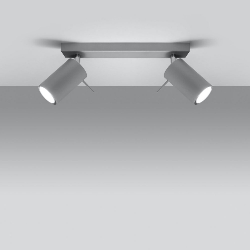 Plafondspot RING 2xGU10/10W/230V