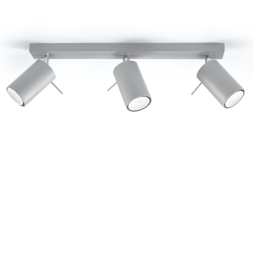 Plafondspot RING 3xGU10/10W/230V