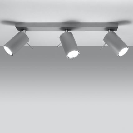 Plafondspot RING 3xGU10/10W/230V