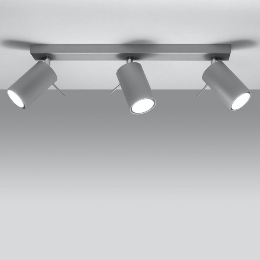 Plafondspot RING 3xGU10/10W/230V