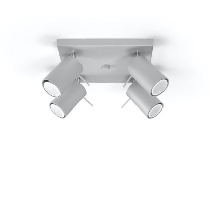 Plafondspot RING 4xGU10/10W/230V