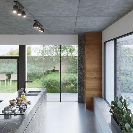 Inbouwspot MERIDA 6xGU10/40W/230V zwart