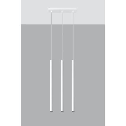 Hanglamp aan een koord PASTELO 3xG9/8W/230V wit