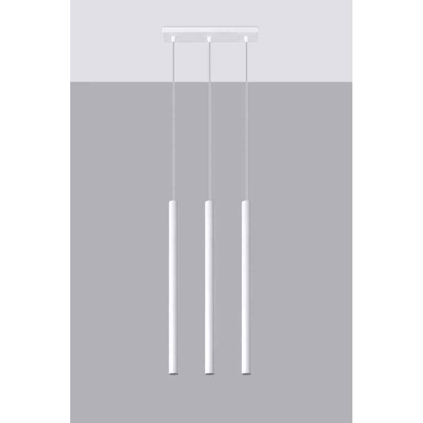Hanglamp aan een koord PASTELO 3xG9/8W/230V wit
