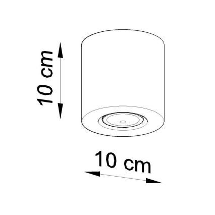 Spot ORBIS 1xGU10/10W/230V beton