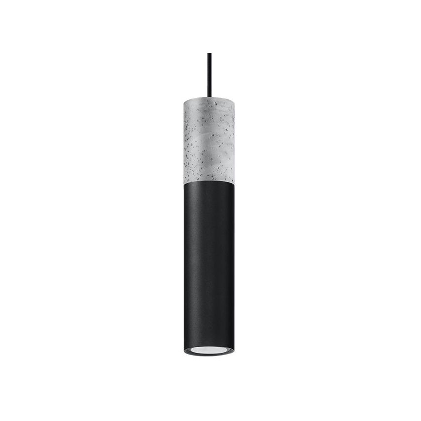Suspension filaire BORGIO 1xGU10/40W/230V béton/métal noir