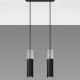Suspension filaire BORGIO 2xGU10/40W/230V béton/métal noir