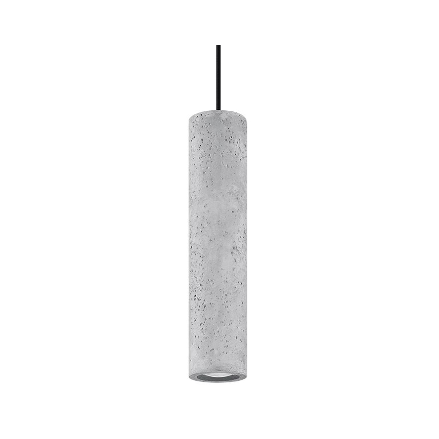 Hanglamp aan kabel LUVO 1xGU10/40W/230V beton/zwart
