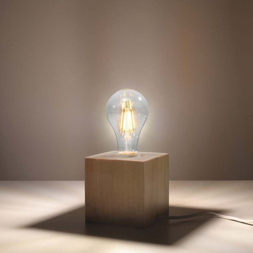 Lampe de table ABEL 1xE27/15W/230V hêtre