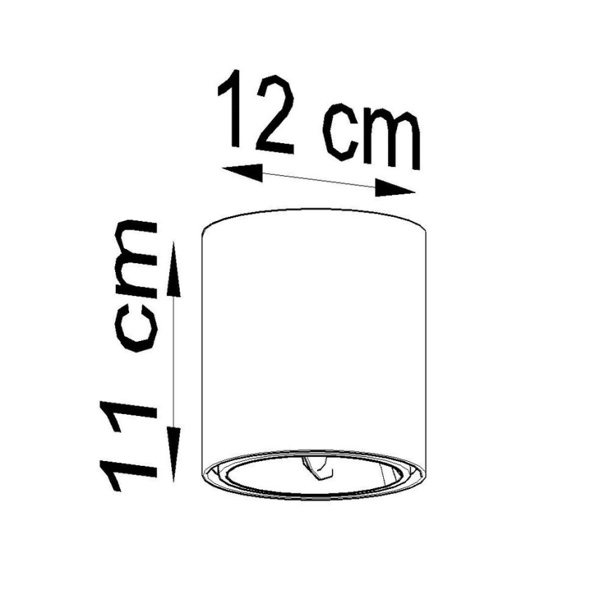 Spot TIUBE 1xGU10-AR111/10W/230V
