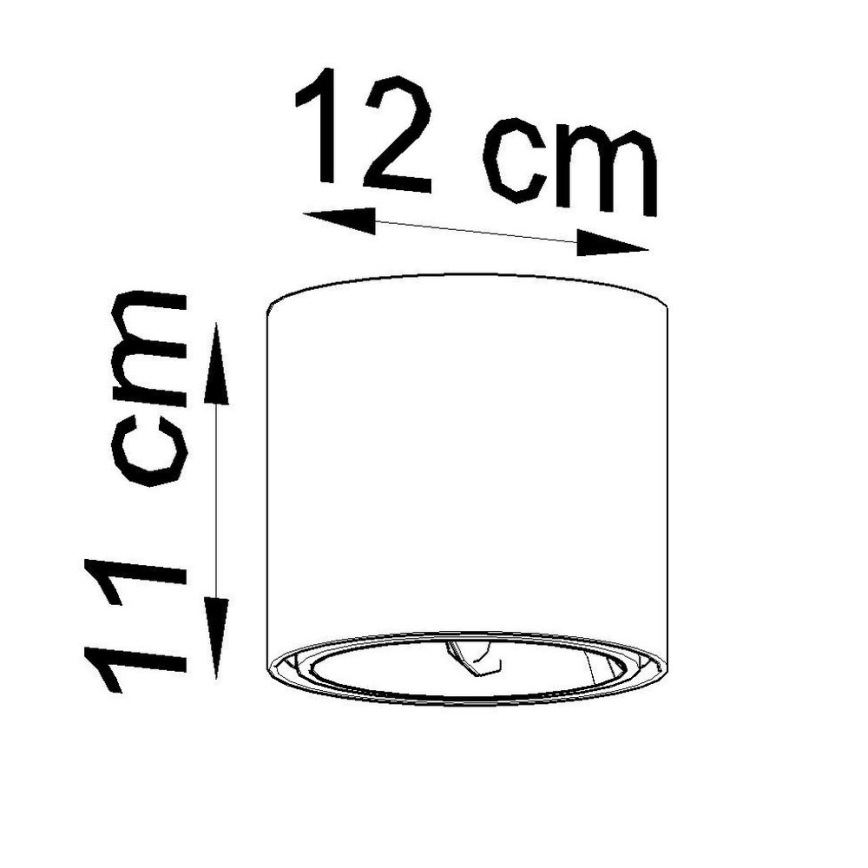 Spot TIUBE 1xGU10-AR111/10W/230V