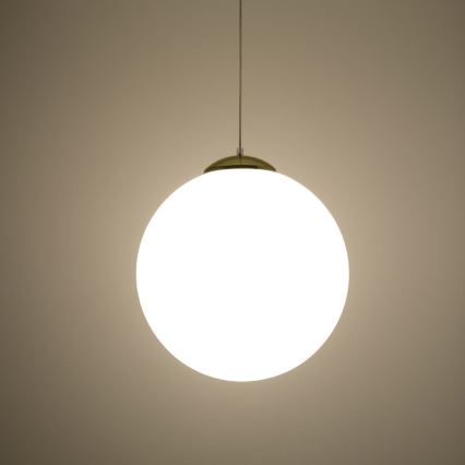 Hanglamp met snoer TOYA 1xE27/60W/230V Ø 40 cm wit/goud