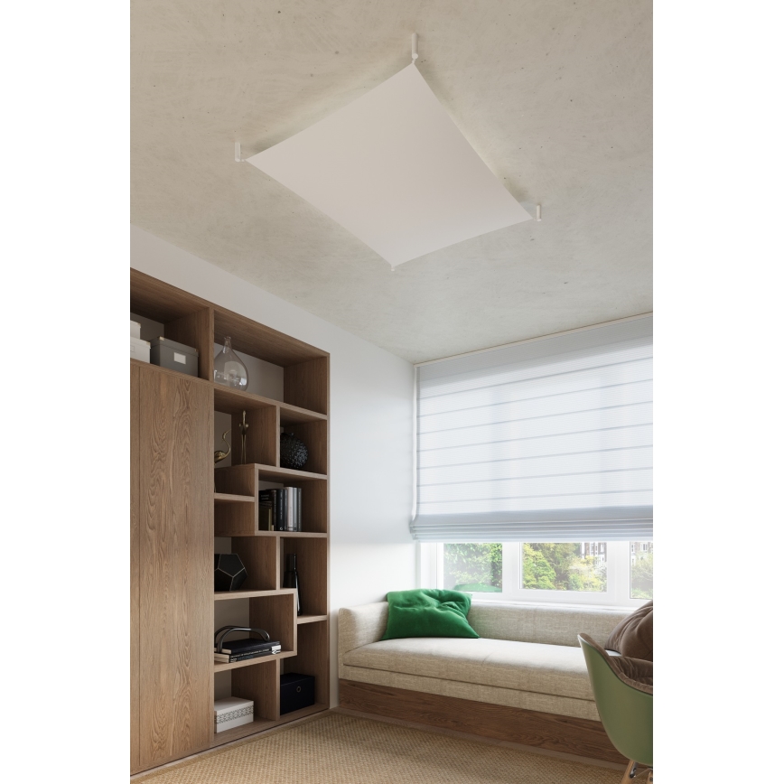 LED plafondlamp LUNA 2xG13/8,5W/230V 80x105 cm wit