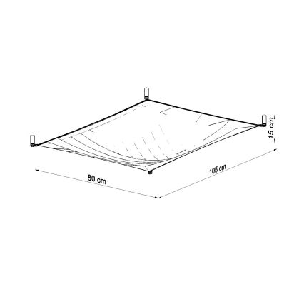 LED plafondlamp LUNA 2xG13/8,5W/230V 80x105 cm wit
