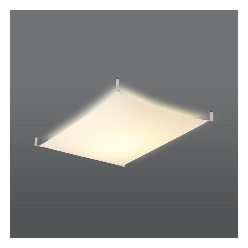 Plafonnier LED LUNA 2xG13/8,5W/230V 80x105 cm blanc