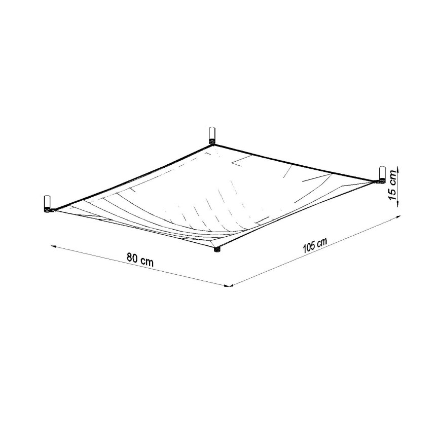 Plafonnier LED LUNA 2xG13/8,5W/230V 80x105 cm blanc