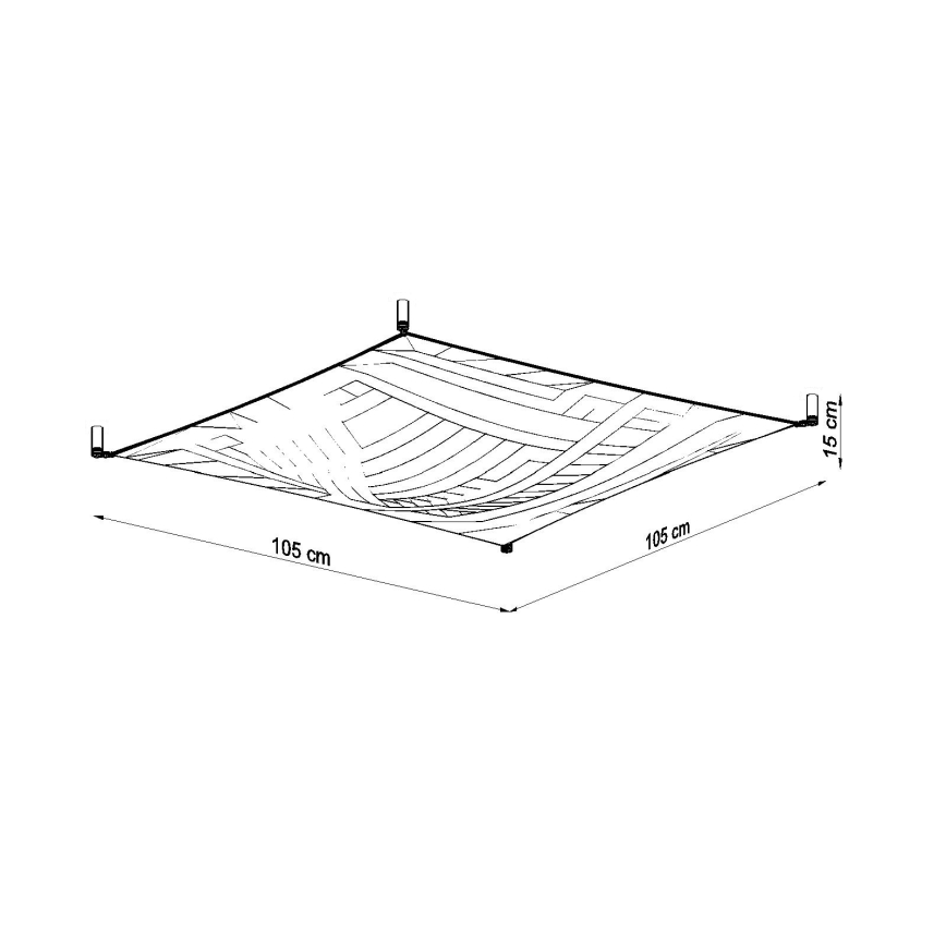 LED plafondlamp LUNA 4xG13/8,5W/230V 10,5x10,5 cm wit