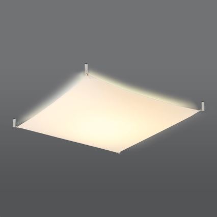 Plafonnier LED LUNA 4xG13/8,5W/230V 105x105 cm blanc