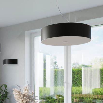 Hanglamp aan een koord SKALA 3xE27/60W/230V diameter 30 cm zwart