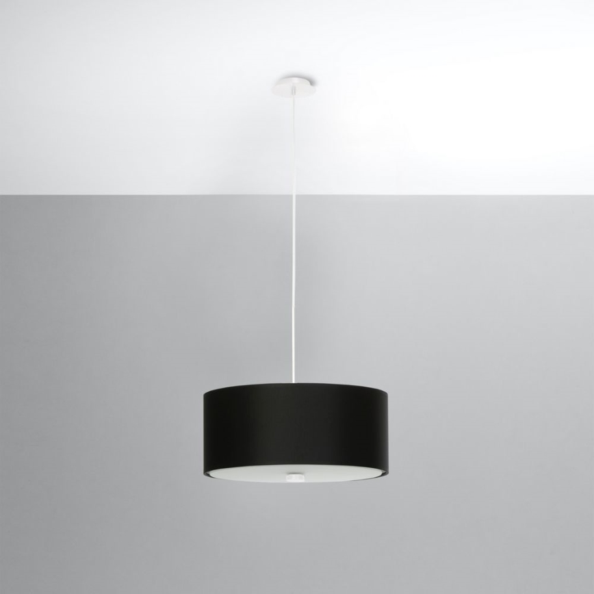Hanglamp aan een koord SKALA 3xE27/60W/230V diameter 30 cm zwart