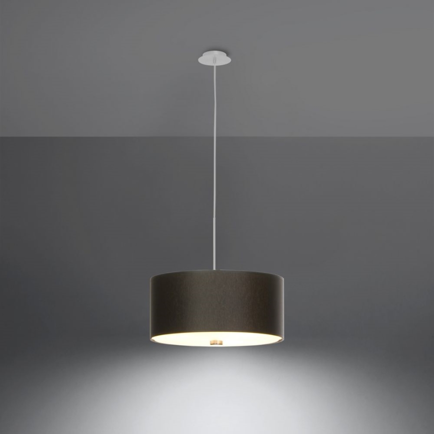 Hanglamp aan een koord SKALA 3xE27/60W/230V diameter 30 cm zwart