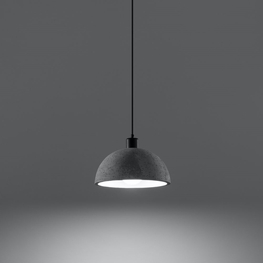 Sollux SL.0847 - Hanglamp aan een koord PABLITO 1xE27/60W/230V beton