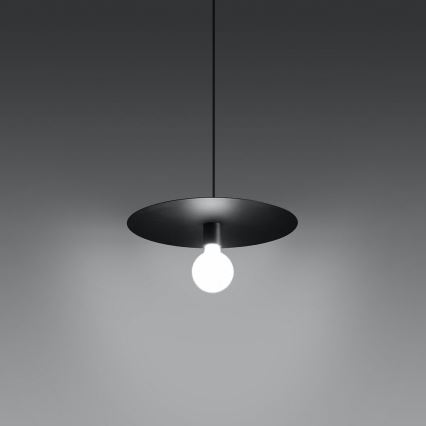 Hanglamp aan een koord FLAVIO 1xE27/60W/230V zwart