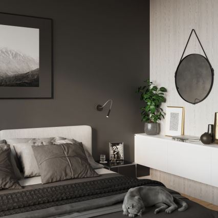 Flexibel klein lamp AXIL 1xG9/12W/230V zwart