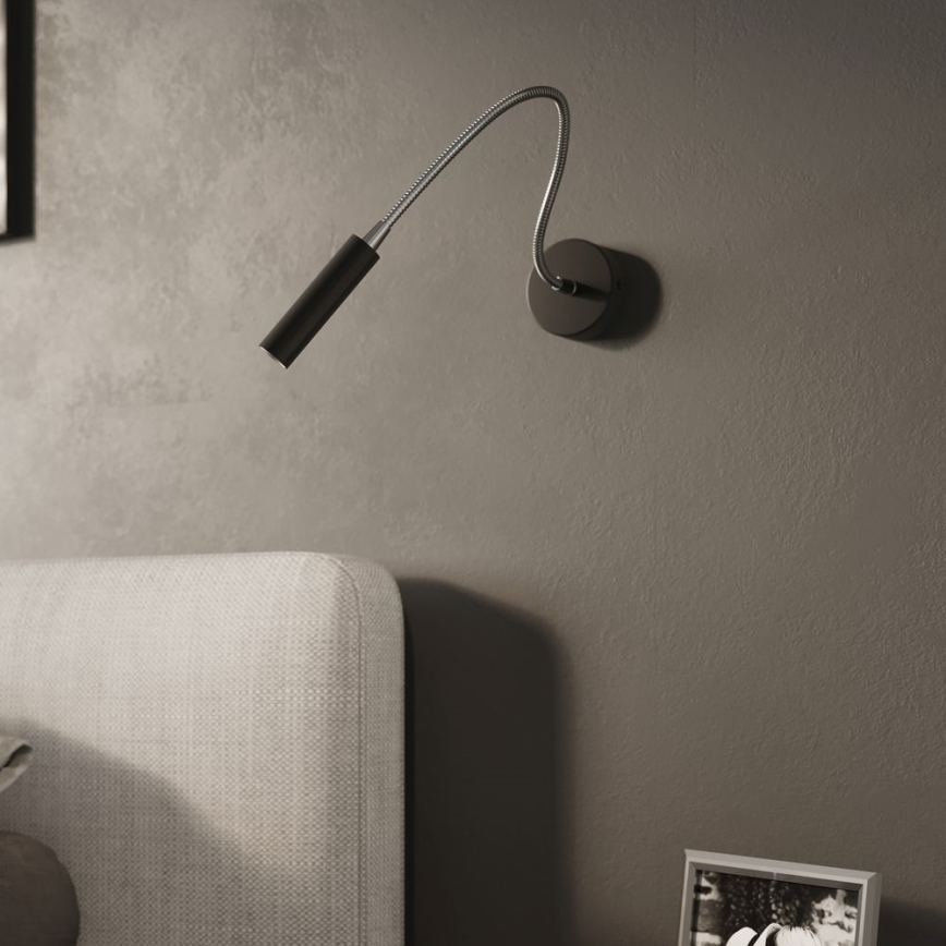 Flexibel klein lamp AXIL 1xG9/12W/230V zwart