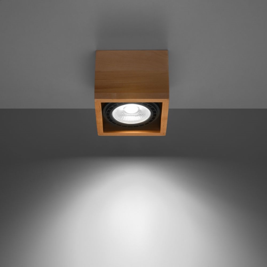 Plafondlamp QUATRO AR111 1xGU10/40W/230V beuken