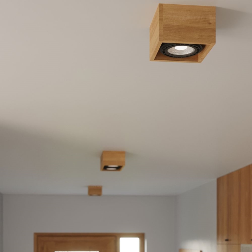 Plafondlamp QUATRO AR111 2xGU10/40W/230V beuken
