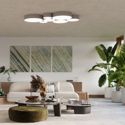 Plafondlamp ARENA 4xE27/60W/230V grijs