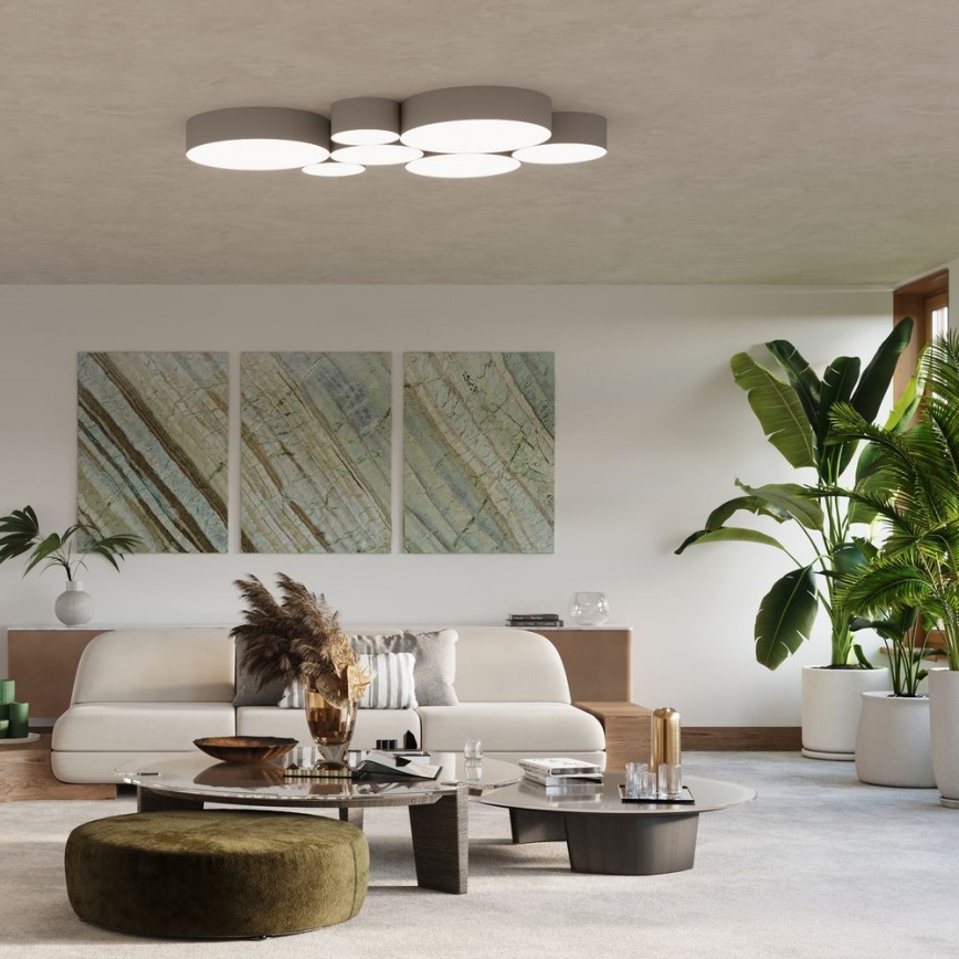 Plafondlamp ARENA 4xE27/60W/230V grijs