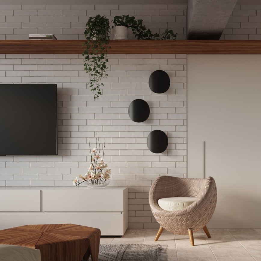 Applique murale SENSES 2xG9/40W/230V noire