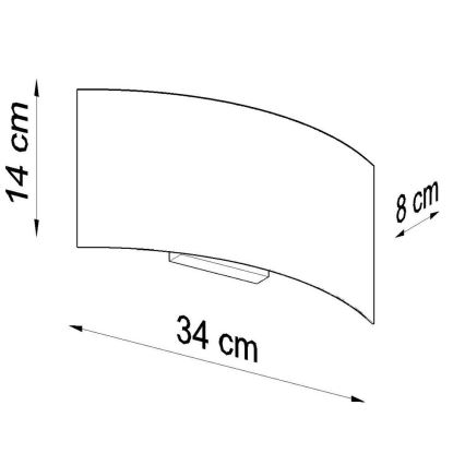 Wand Lamp MAGNUS 2xG9/40W/230V zwart