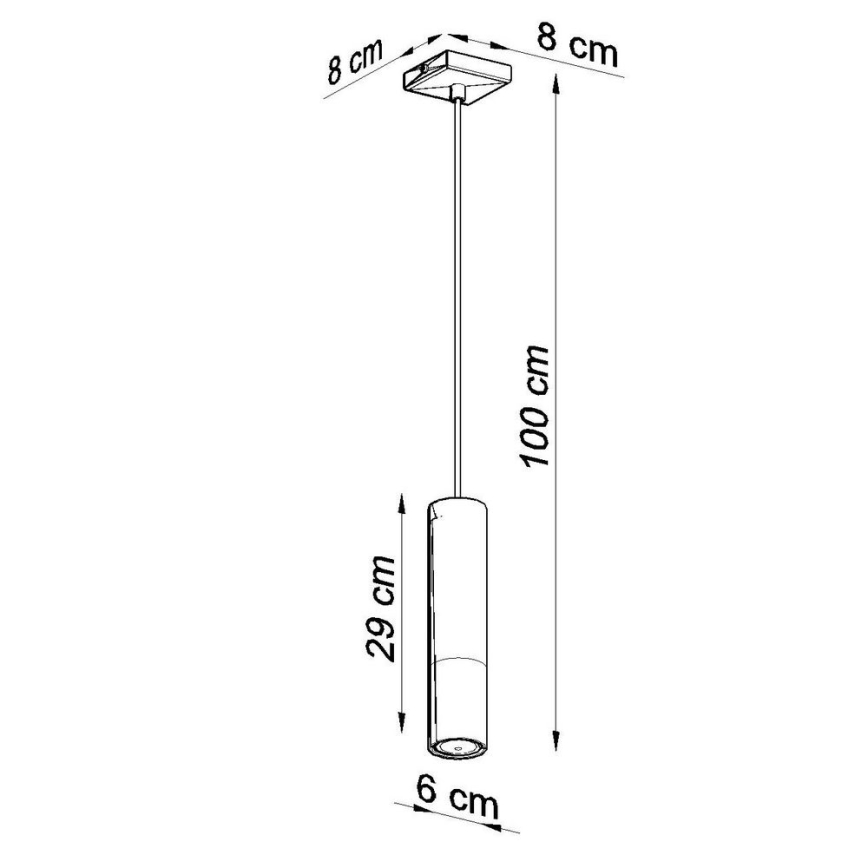 Suspension filaire LOOPEZ 1xGU10/10W/230V noir/chrome brillant