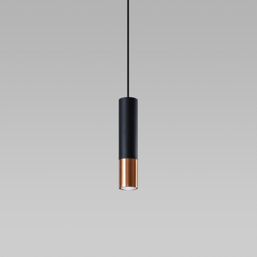 Suspension filaire LOOPEZ 1xGU10/10W/230V noir/cuivre