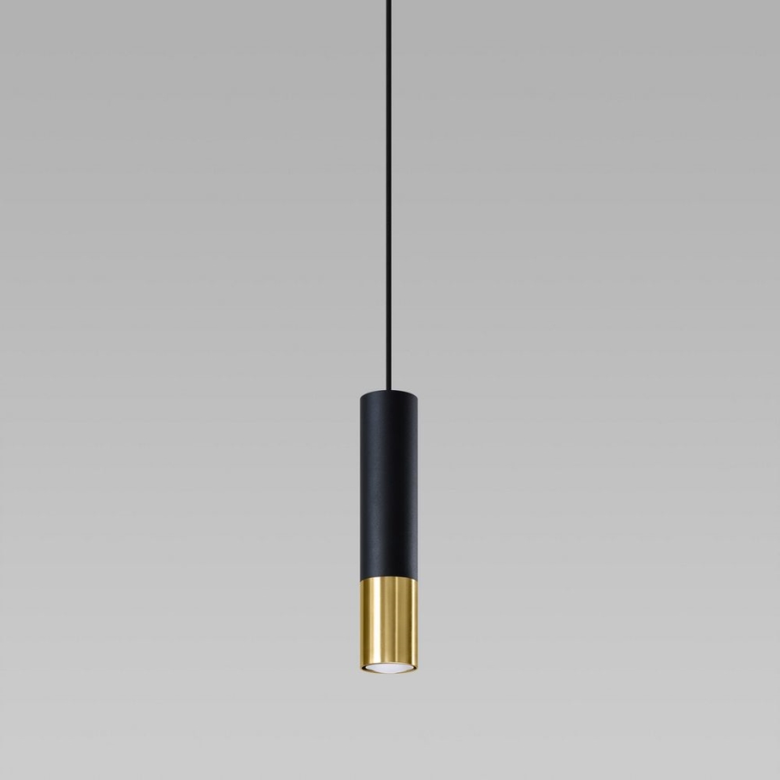 Suspension filaire LOOPEZ 1xGU10/40W/230V noire/dorée
