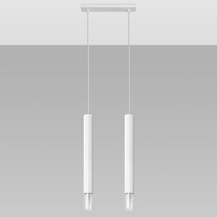 Hanglamp aan een koord VIZIER 2xG9/40W/230V wit