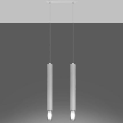 Hanglamp aan een koord VIZIER 2xG9/40W/230V wit