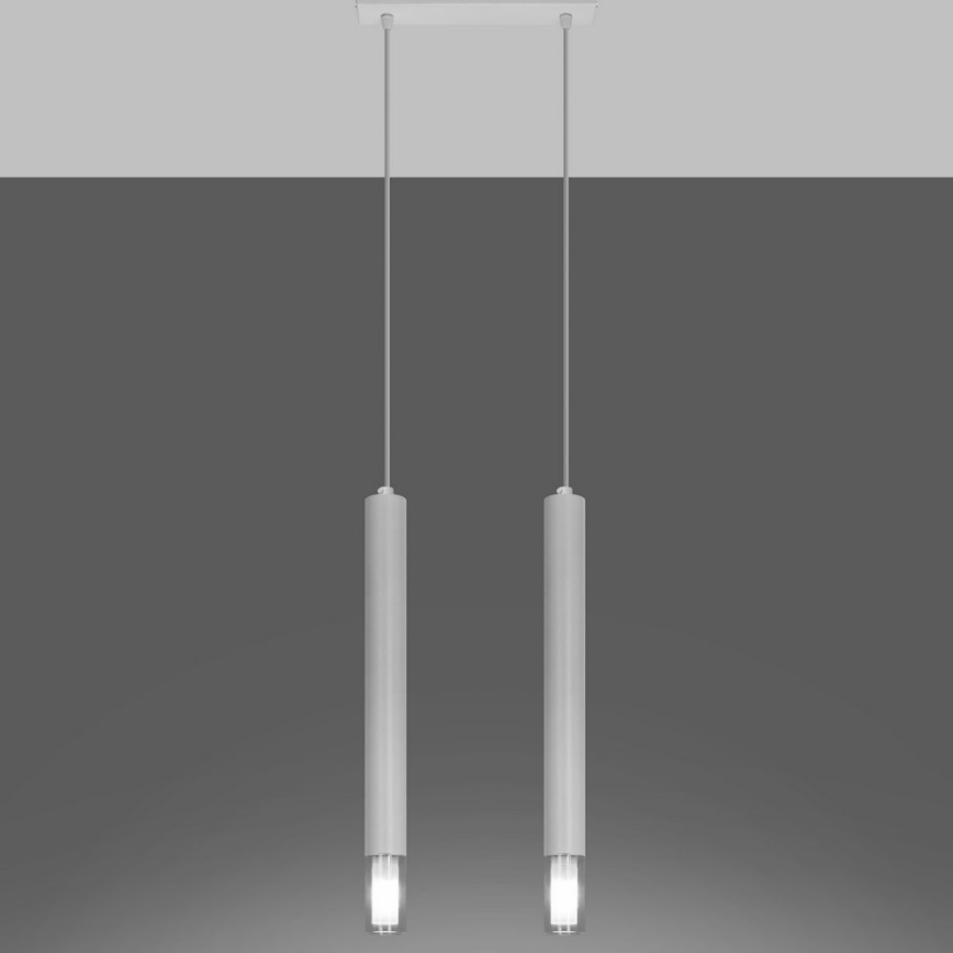 Hanglamp aan een koord VIZIER 2xG9/40W/230V wit