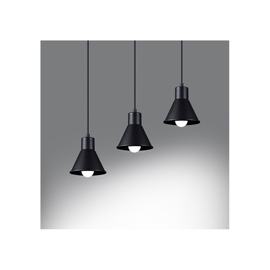 Hanglamp aan een koord TALEJA 1xE27/60W/230V zwart