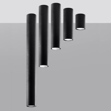 Spot LAGOS 1xGU10/10W/230V 20 cm noir