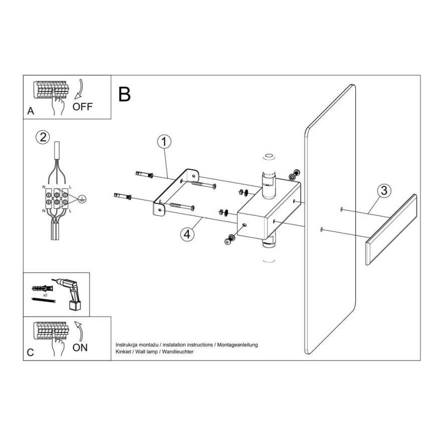 Wandlamp AZALIA 2xG9/40W/230V