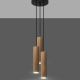 Hanglamp aan een koord LINO 3xGU10/40W/230V beuken