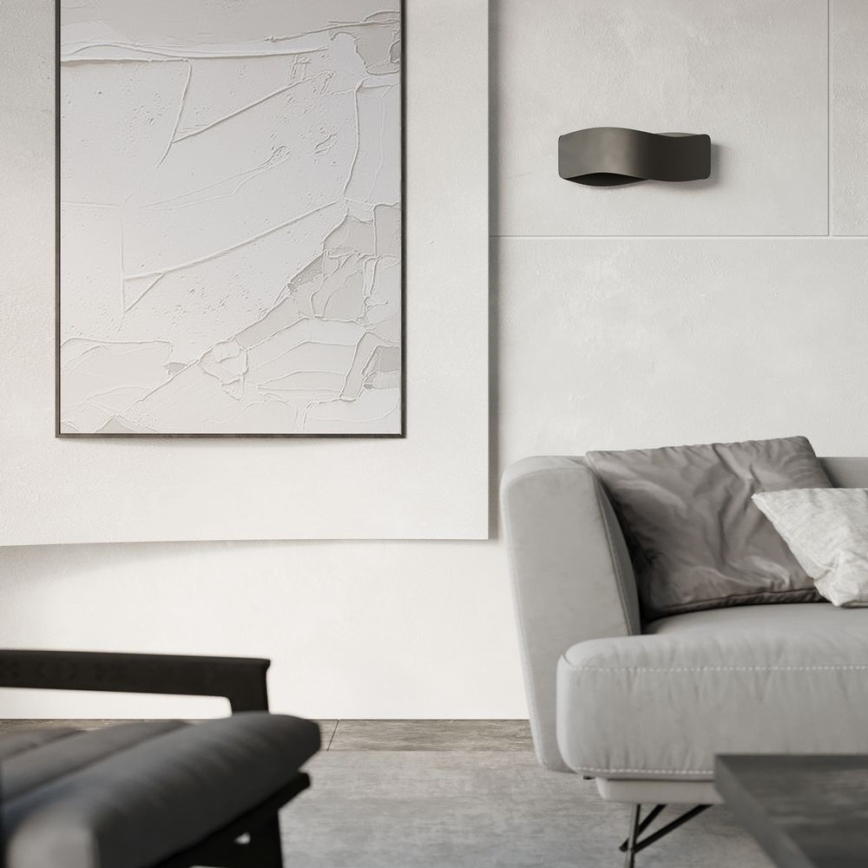 Applique murale TILA 1xG9/40W/230V 30 cm noir