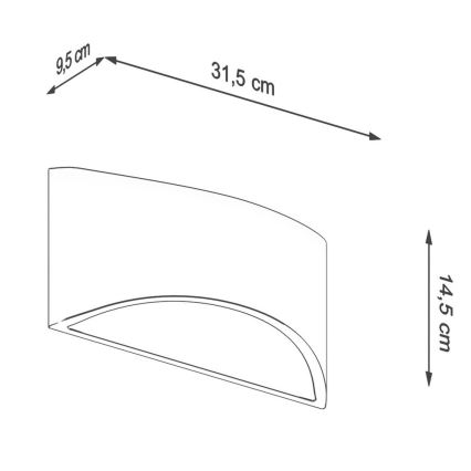 Applique murale VIXEN 1xG9/40W/230V blanc brillant